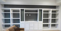 White Custom Trophy Case in Frisco Texas