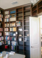Stained Maple Custom Bookcase in Argyle Texas
