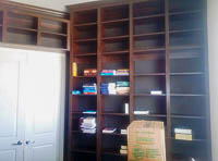 Stained Maple Custom Bookcase in Argyle Texas