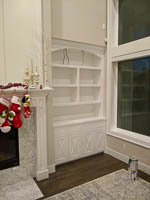 White Custom Bookcase in Frisco Texas