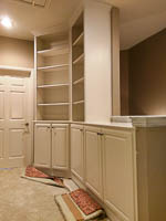 White Custom Bookcase in Sanger Texas