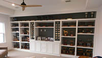 White Custom Trophy Case in Frisco Texas