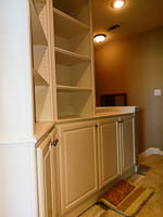 White Custom Bookcase in Sanger Texas