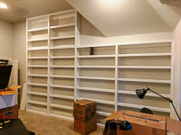 White Custom Bookcase in Northlake Texas