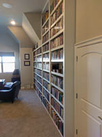 White Custom Bookcase in Northlake Texas