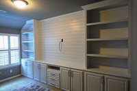 White Custom Entertainment Center Cabinets in Fort Worth Texas