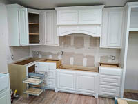 White Custom Kitchen Cabinets in Lake Kiowa Texas