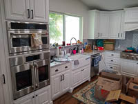 White Custom Kitchen Cabinets in Lake Kiowa Texas