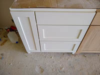 White Custom Kitchen Cabinets in Lake Kiowa Texas