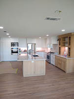 White Paint and White Oak Custom Kitchen Cabinets Lake Kiowa Texas