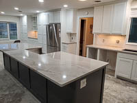 Black and White Painted Custom Kitchen Cabinets in Lake Kiowa Texas