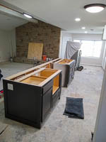 Black and White Painted Custom Kitchen Cabinets in Lake Kiowa Texas