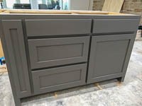Black and White Painted Custom Kitchen Cabinets in Lake Kiowa Texas