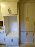 White Painted Custom Kitchen Cabinets in Denton Texas