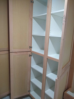 paint grade custom laundry room storage cabinet in Lake Kiowa Texas