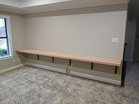 Red Oak Custom Home Office Desk in Flower Mound Texas