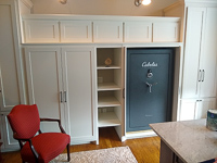 White Custom Home Office Cabinets in Flower Mound Texas